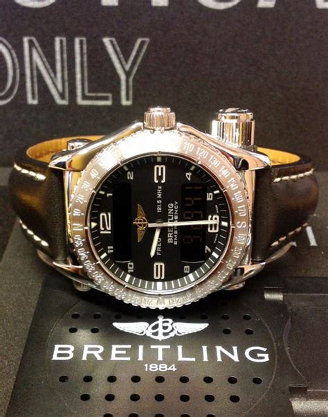 breitling emergency white gold|Breitling wrist safety.